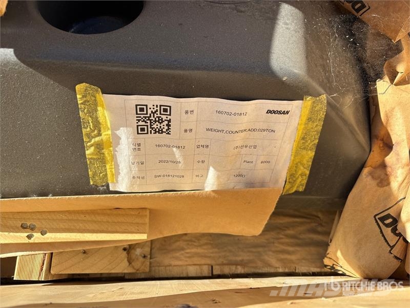 Counter Weight - Fits Doosan/Develon Drugi deli