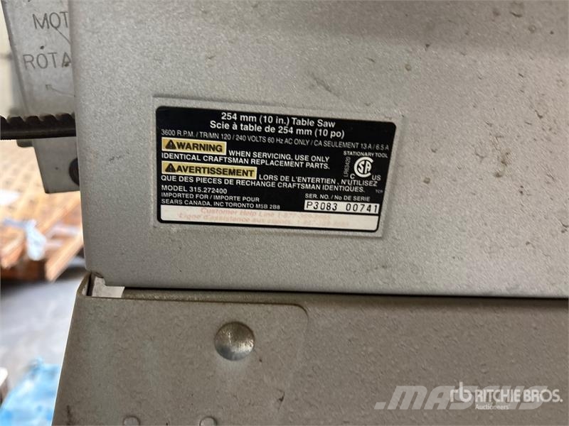 Craftsman Table Saw Muud osad