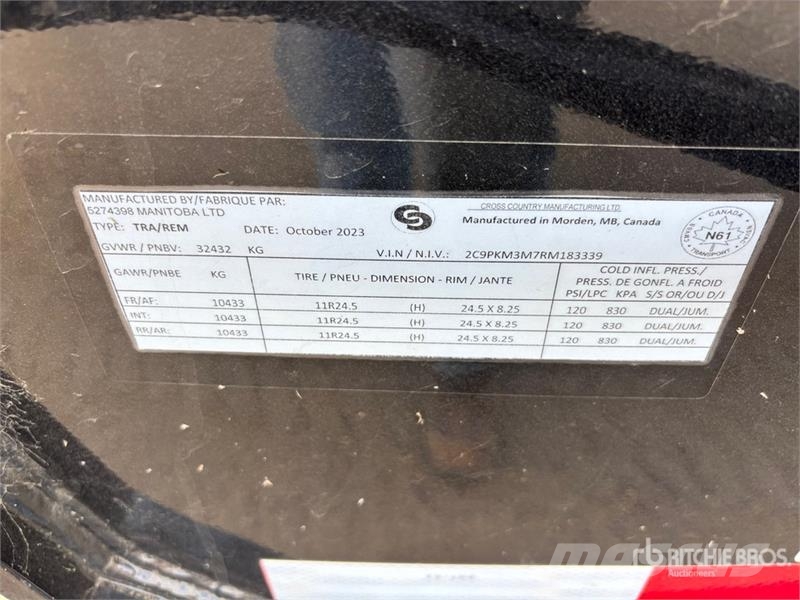 Cross Country 21 ft Tri/A Pup Dump Trailer (Unused Bañera