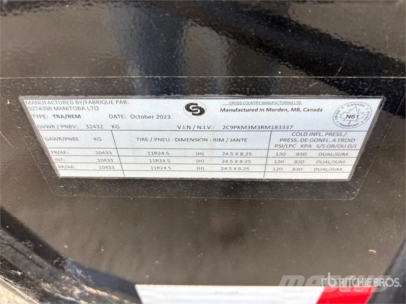 Cross Country 21 ft Tri/A Pup Dump Trailer (Unused Remorque benne