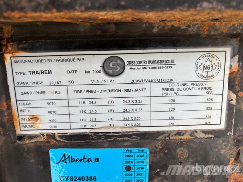 Cross Country 27 ft Quad/A End Dump Trailer Самоскиди