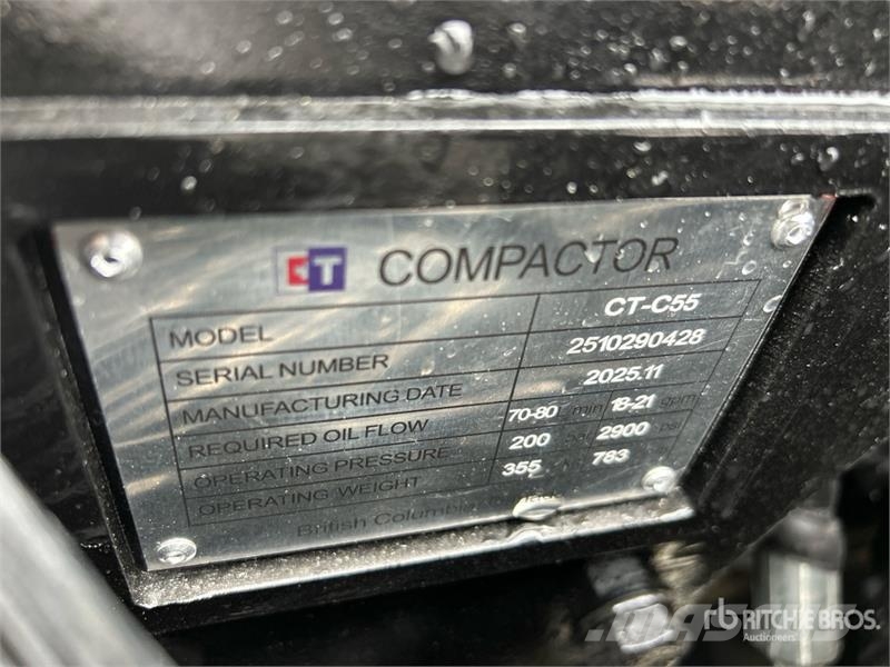  CT-C55 14 in 5-9 Ton Excavator Hydraulic Plate Com مكونات أخرى