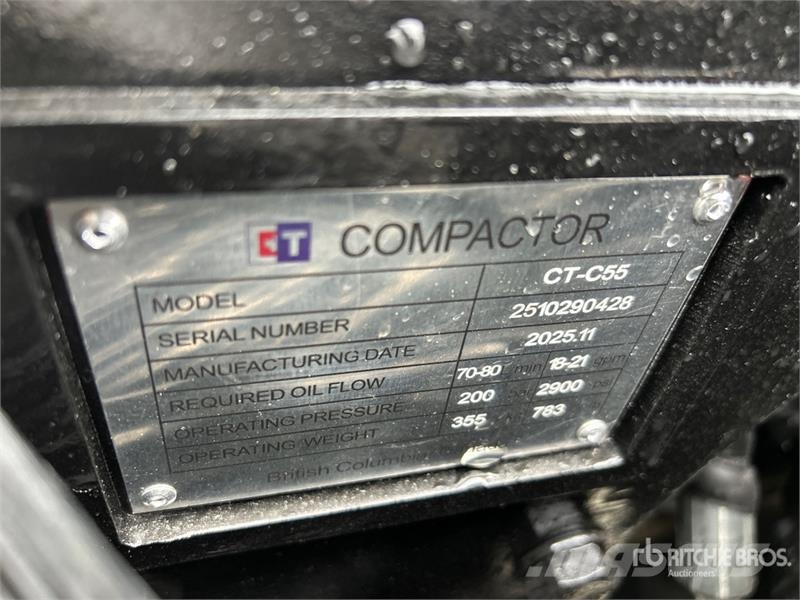  CT-C55 14 in 5-9 Ton Excavator Hydraulic Plate Com مكونات أخرى