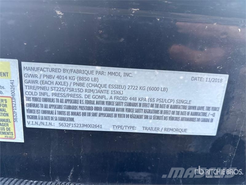 Cummins 100D6R T/A 100 kw/125 kva Generator Trailer Tieflader