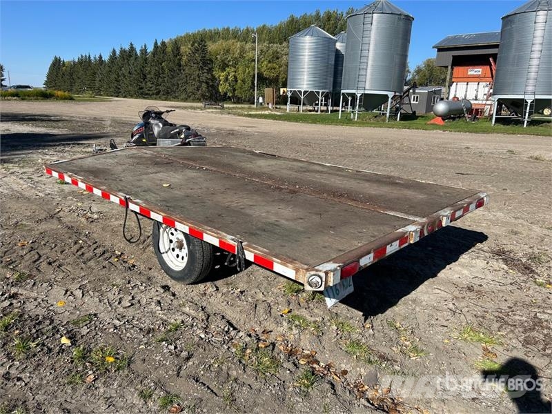  Custom Built 12 ft S/A Sled Equipment Trailer Auto pārvadāšanas treileri