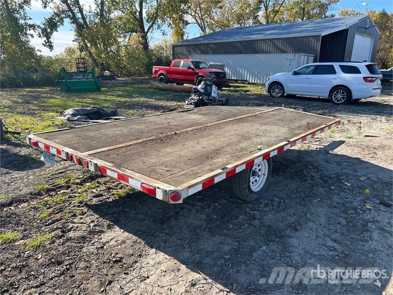  Custom Built 12 ft S/A Sled Equipment Trailer Auto pārvadāšanas treileri