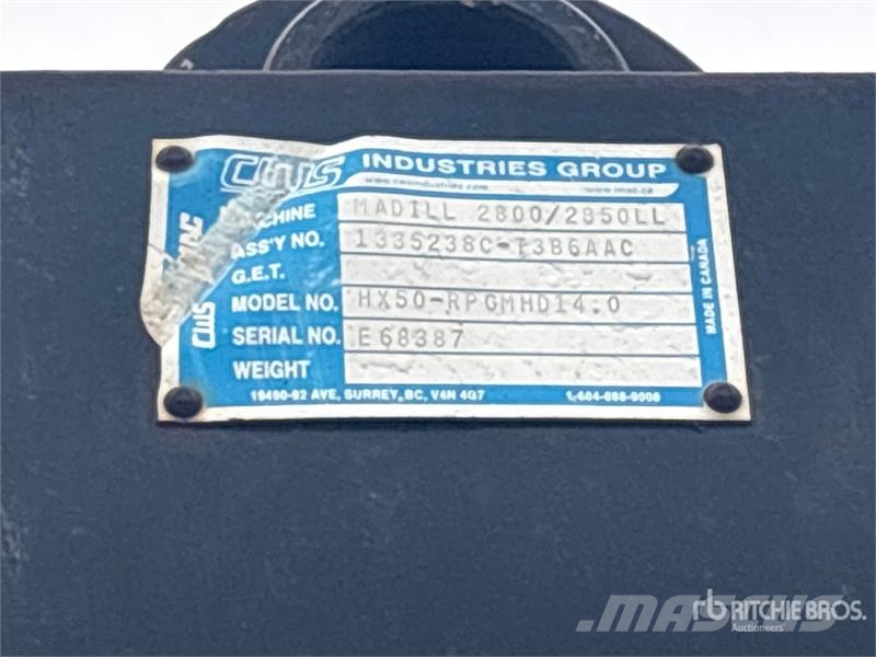 CWS HX50-RPGMHD14.0 Log Grapple - Fits Madill 2800/285 Grijpers