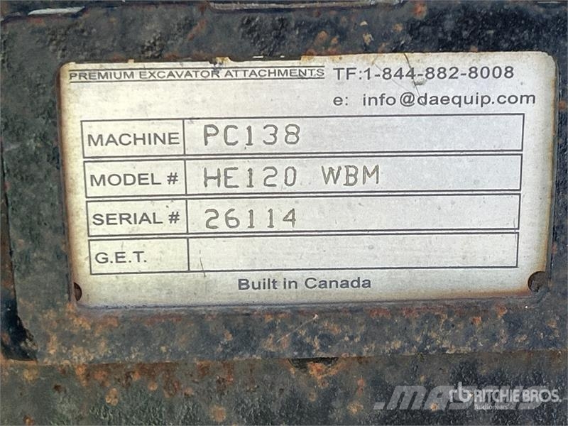  Dae 30DB120 30 in Q/C Digging Excavator Bucket دلاء