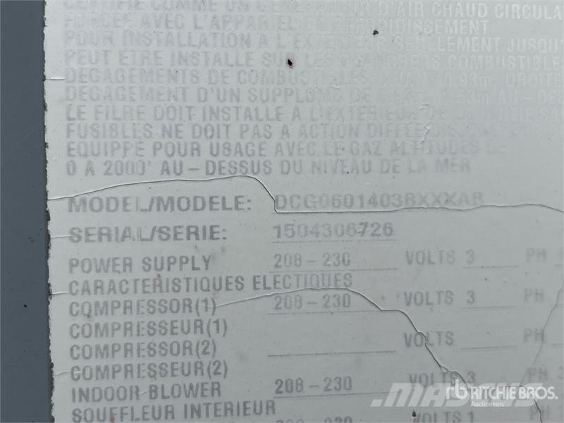 Daikin Company L.P DCG0601403BXXXAB Industrial War Andre komponenter