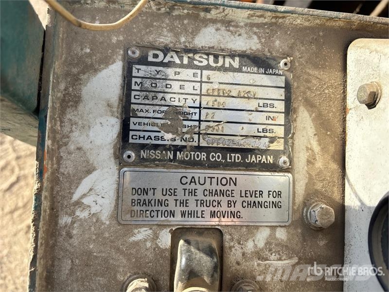 Datsun CPP02 4500 lb Cushion Tire Forklift Otras carretillas elevadoras