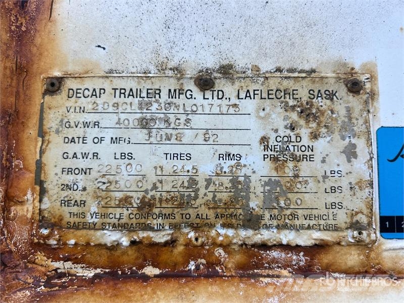 Decap Trailer 42 ft Tri/A Belly Dump Trailer Самоскиди