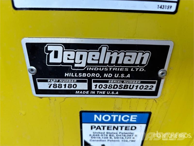 Degelman 1038 10 ft Snow Pusher Снігоочищувальні ножі та плуги
