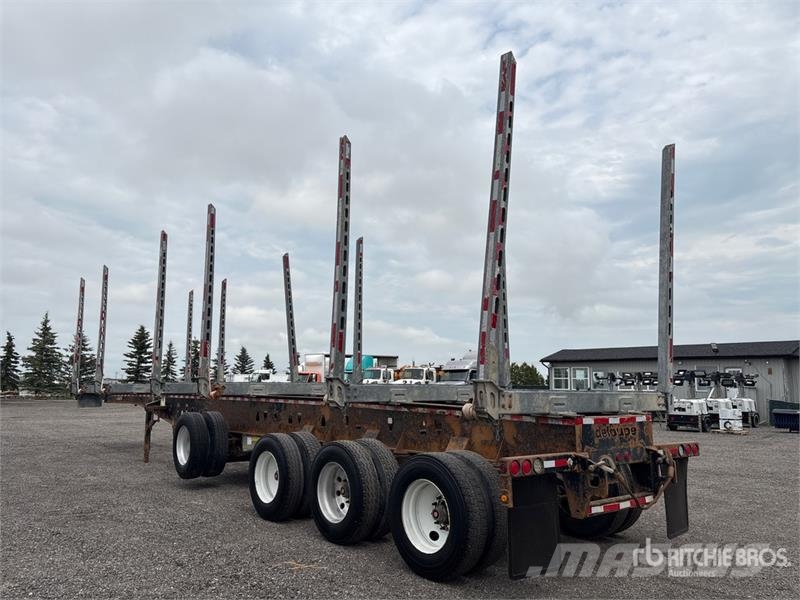 Deloupe 50 ft Quad/A Hayrack Log Trailer مقطورات أشجار