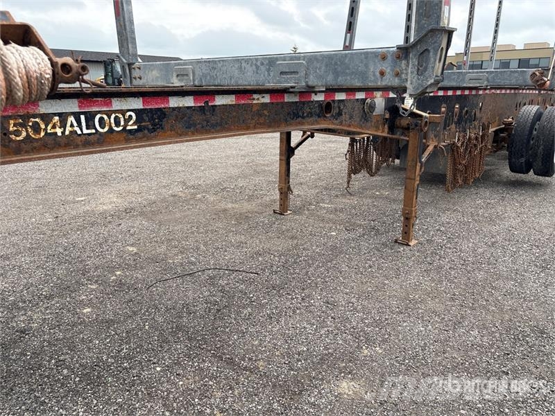 Deloupe 50 ft Quad/A Hayrack Log Trailer مقطورات أشجار