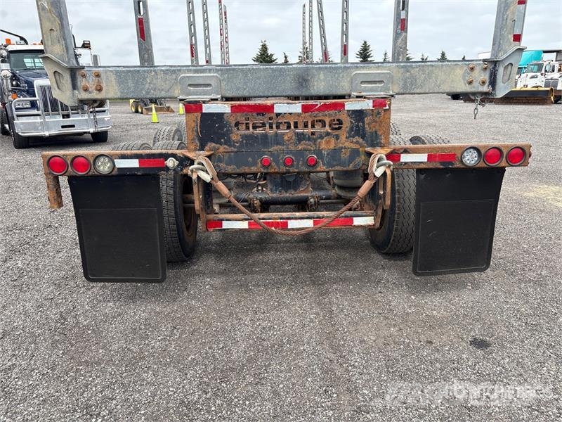 Deloupe 50 ft Quad/A Hayrack Log Trailer مقطورات أشجار