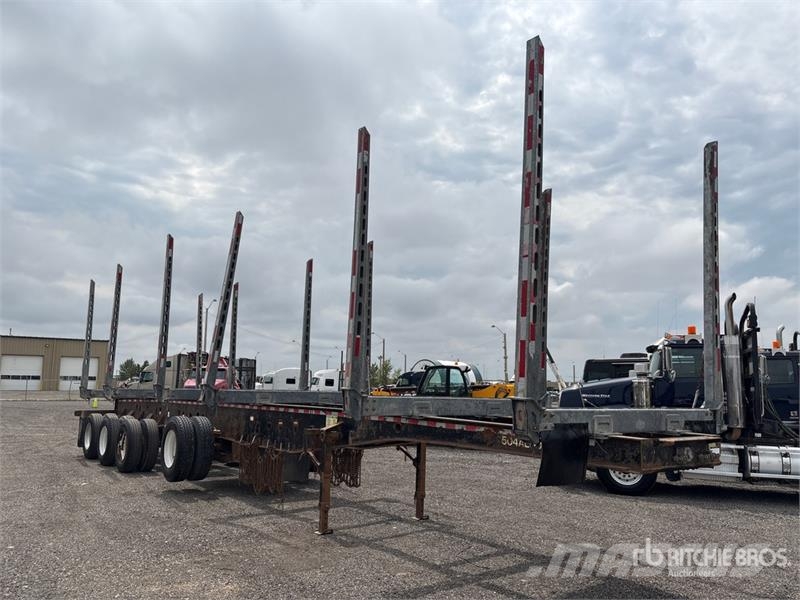 Deloupe 50 ft Quad/A Hayrack Log Trailer مقطورات أشجار