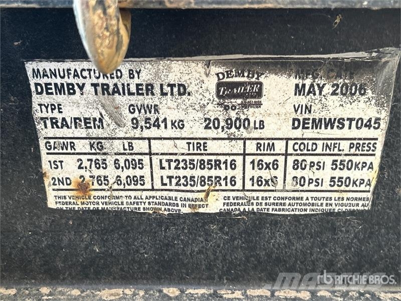 Demby Trailer 30 ft x 10 ft Portable Tri/A Wellsit Other