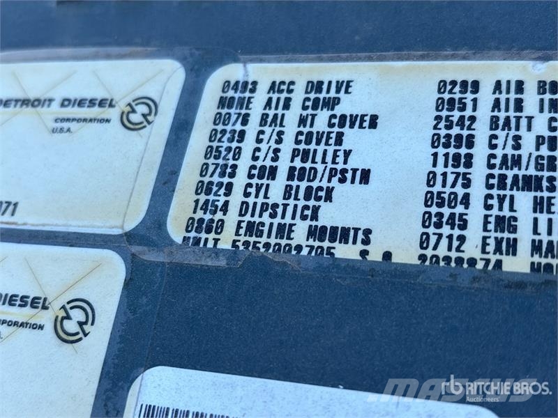 Detroit MTU 12V-2000 Engine Moteur