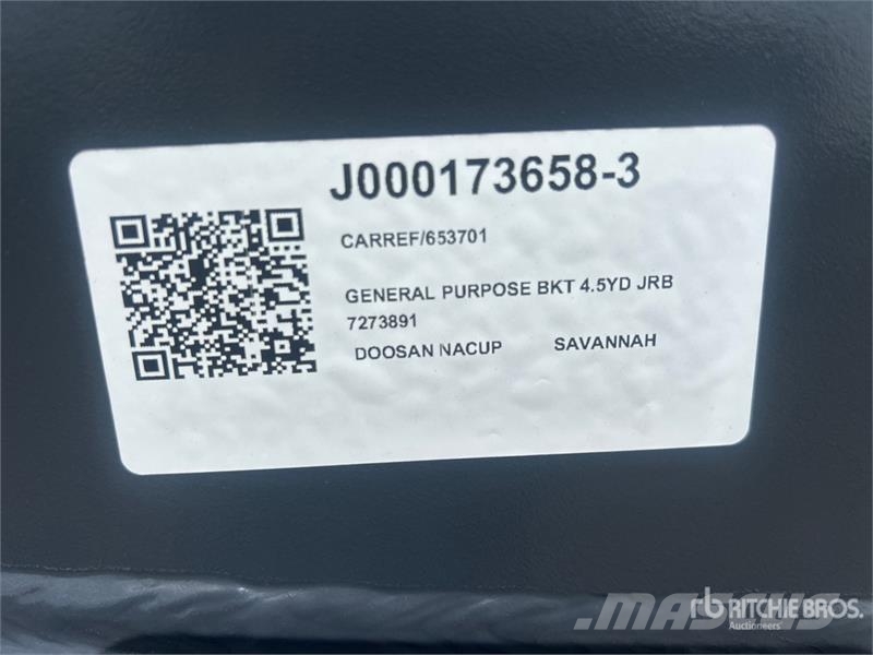 Develon GP 0450YDX11968 120 in 4.5 cyd General Purpose Whe Kanalak