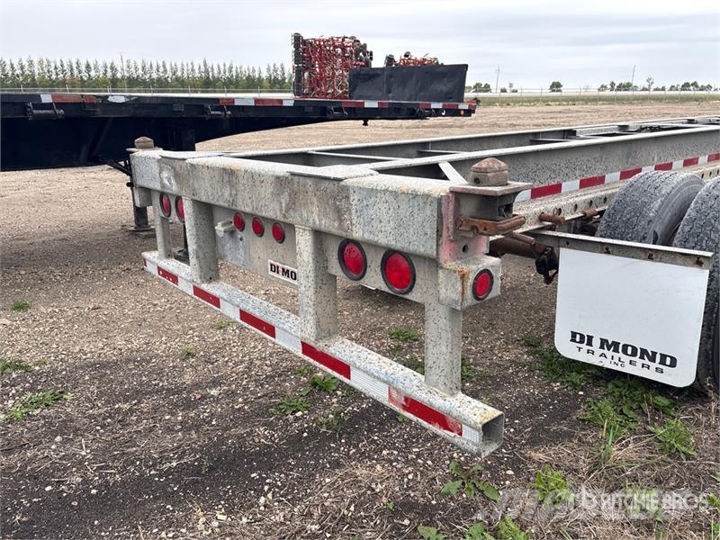 DI-MOND 40 ft Extendable Container Trailer Växelflak-/Containersläp