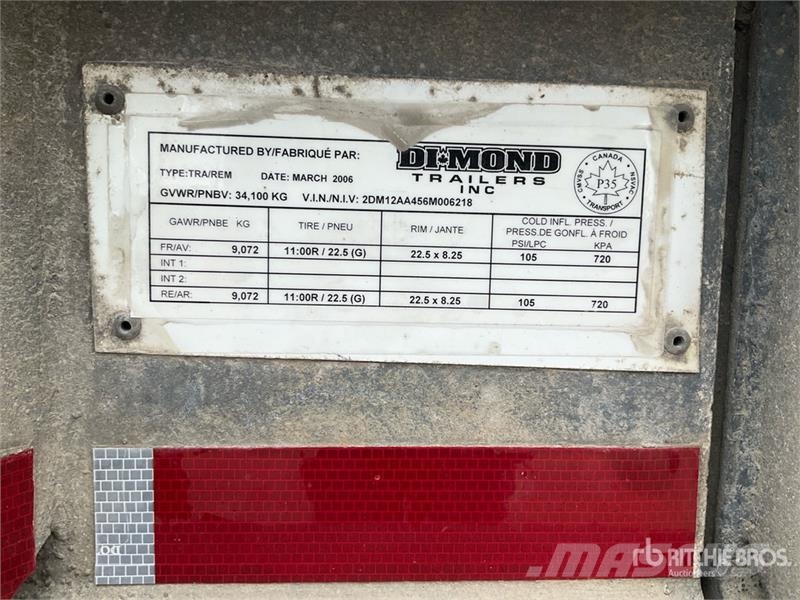 DI-MOND 40 ft Extendable Container Trailer Växelflak-/Containersläp
