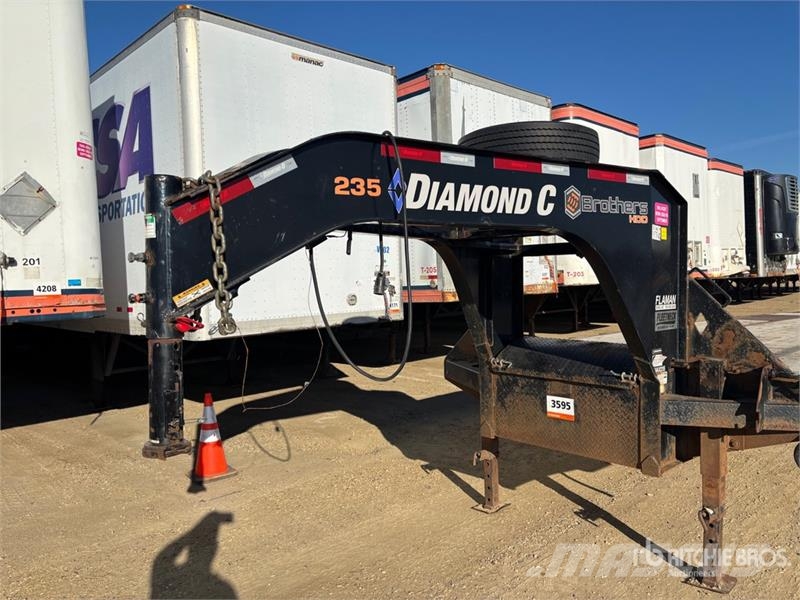 Diamond 35 ft T/A Gooseneck Equipment Trailer Oprijwagen