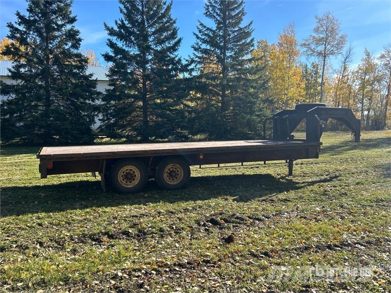 Diamond C Trailer 20 ft T/A Gooseneck Flatbed Trailer Причепи-платформи/бокове розвантаження
