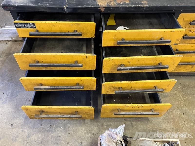 Diamond Industries 10 ft Workbench Kiti naudoti statybos komponentai