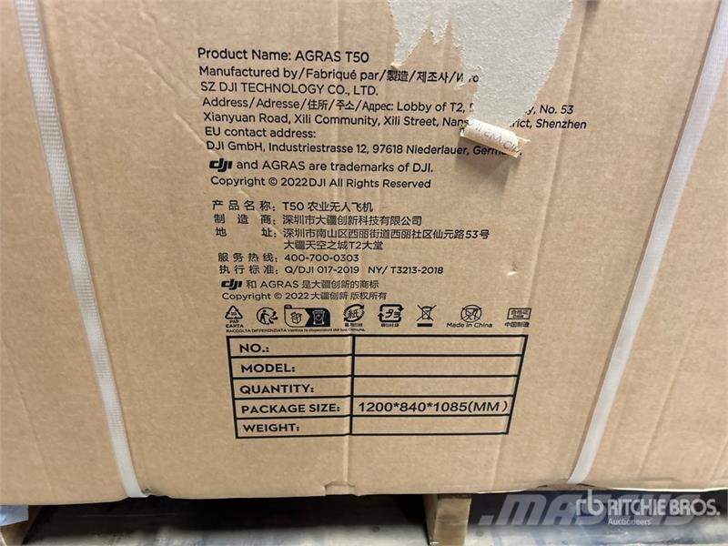 DJI Agras Spray Drone (Unused) Drugi deli