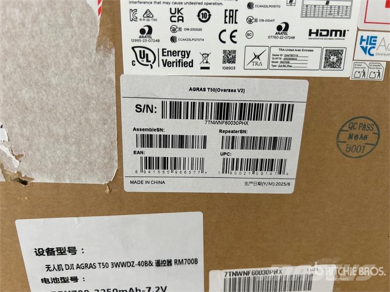 DJI Agras T50 Spray Drone (Unused) Drugi deli