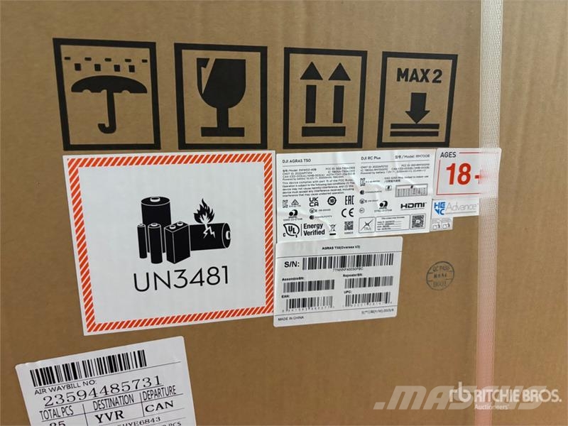 DJI AGRAS T50 Sprayer Drone (Unused) Drugi deli