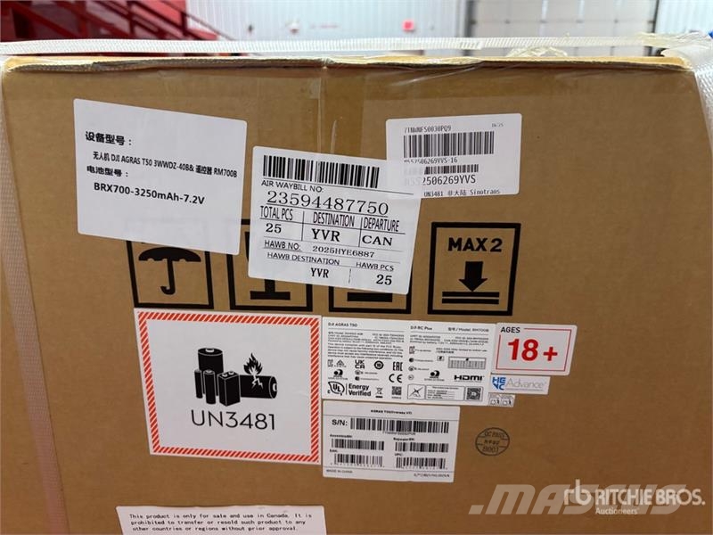 DJI AGRAS T50 Sprayer Drone (Unused) Drugi deli