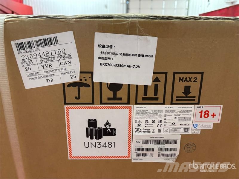 DJI AGRAS T50 Sprayer Drone (Unused) Drugi deli