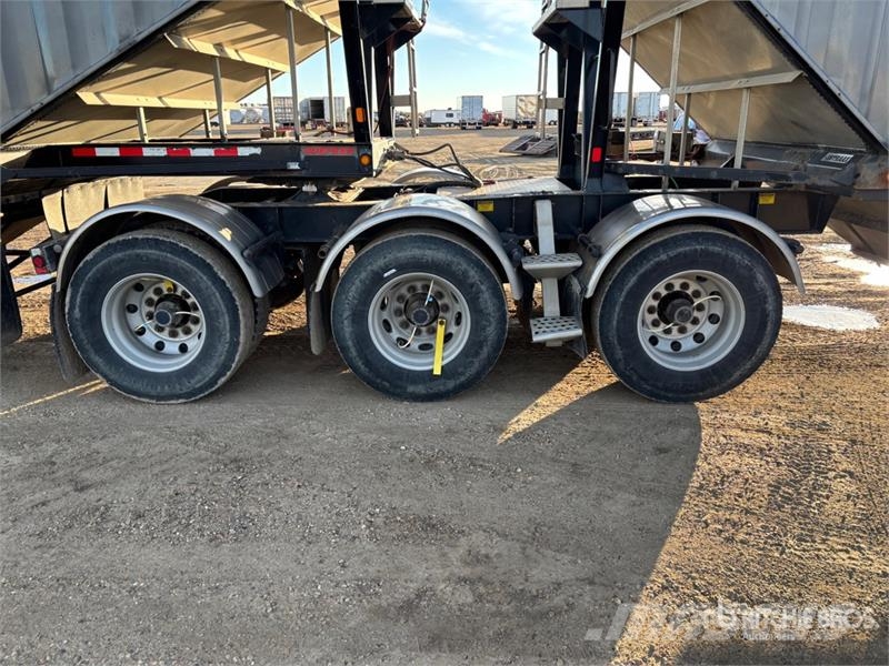 Doepker 28 ft Super B-Train Lead Belly Grain Trailer Grūdų vežimėliai