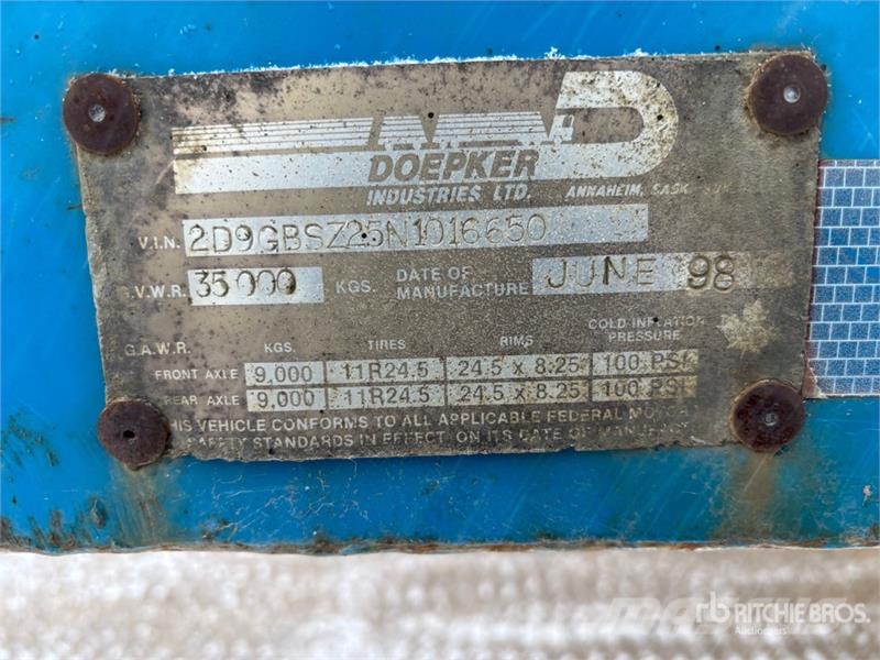 Doepker 28 ft Super B-Train Lead Belly Grain Trailer Hububat/Silaj Römorkları
