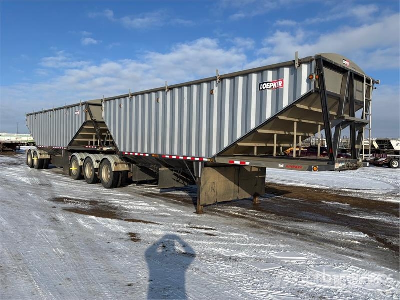 Doepker 28 ft Super B-Train Lead Belly Grain Trailer مقطورة حبوب
