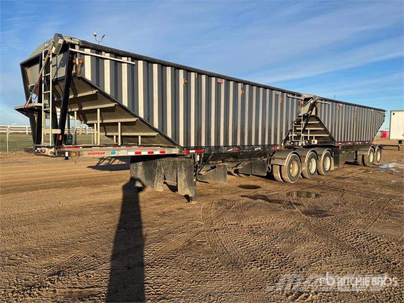 Doepker 28 ft Super B-Train Lead Belly Grain Trailer Grūdų vežimėliai