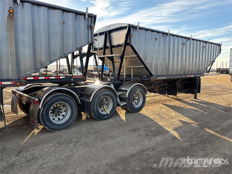Doepker 28 ft Super B-Train Lead Belly Grain Trailer Grūdų vežimėliai