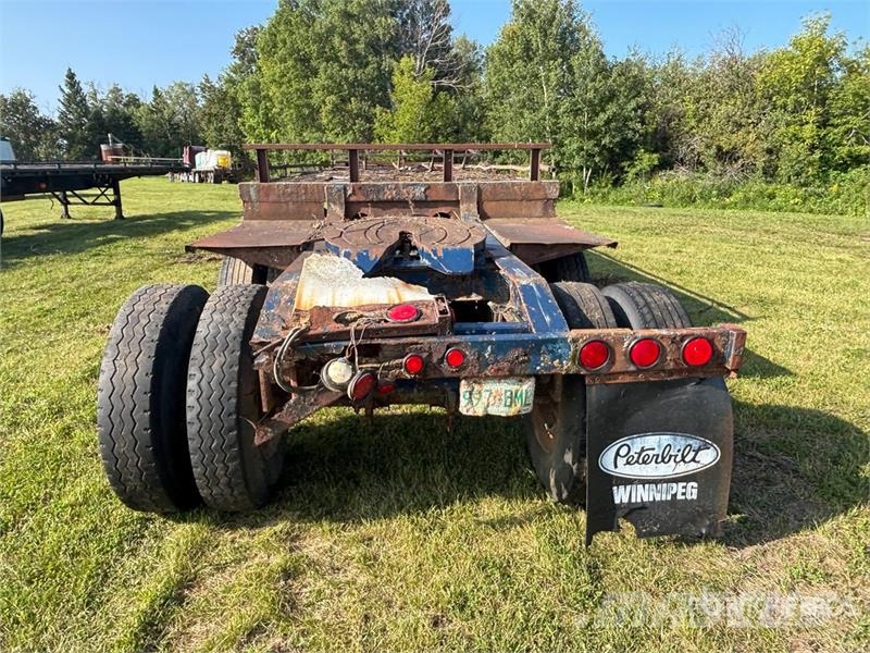 Doepker 28 ft Tri/A Super B-Train Lead Flatbed Trailer Platformas/izkraušana no sāniem