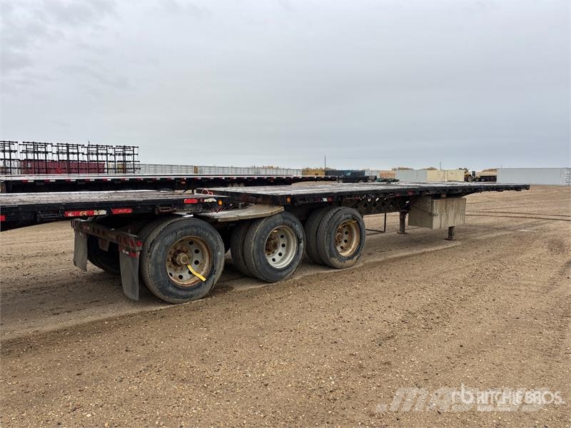 Doepker 32 ft Super B-Train Lead Flatbed Trailer Pick up/Prelata