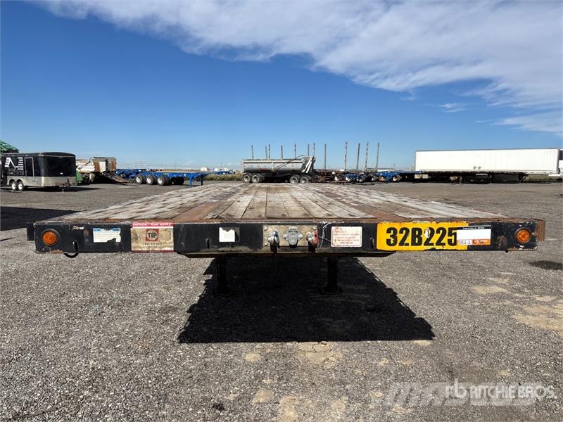 Doepker 32 ft Tri/A Super B-Train Lead Flatbed Trailer Причепи-платформи/бокове розвантаження