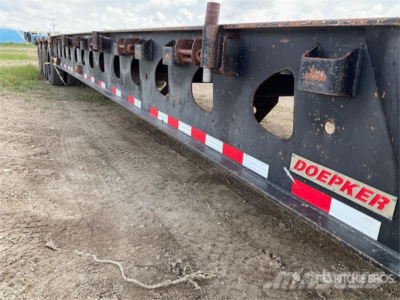 Doepker 40 ton 48 ft Tri/A Folding Neck Trailer Góndola de cama rebajada