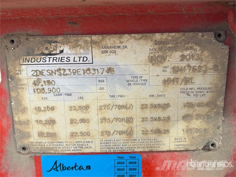 Doepker 40 ton 53 ft Tri/A Folding Neck Trailer Низкорамные прицепы