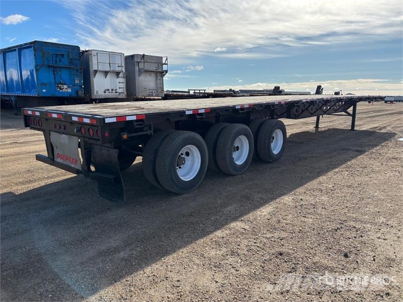 Doepker 53 ft Tri/A Flatbed Trailer Plato/keson prikolice