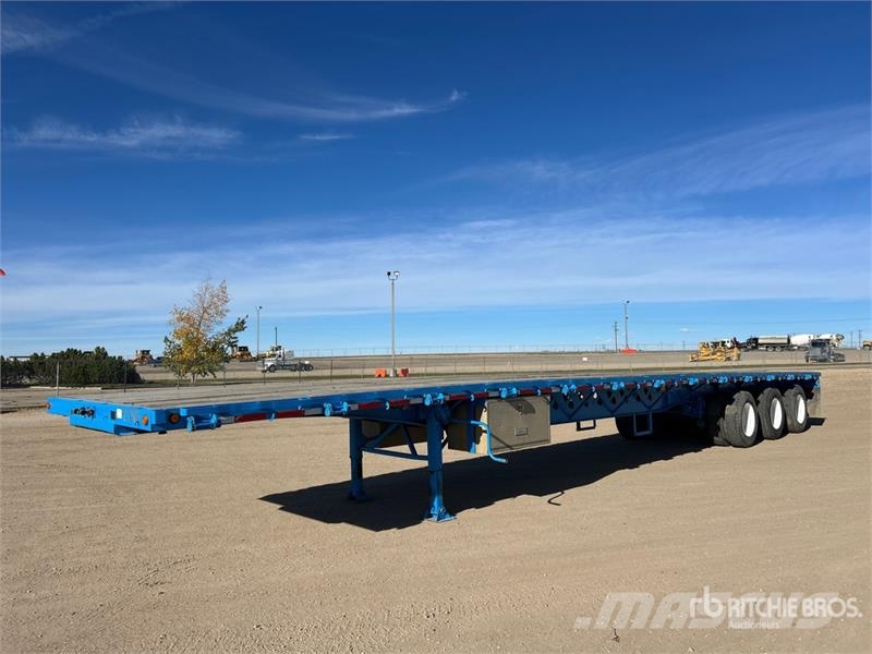 Doepker 53 ft Tri/A Flatbed Trailer Remolques de cama baja