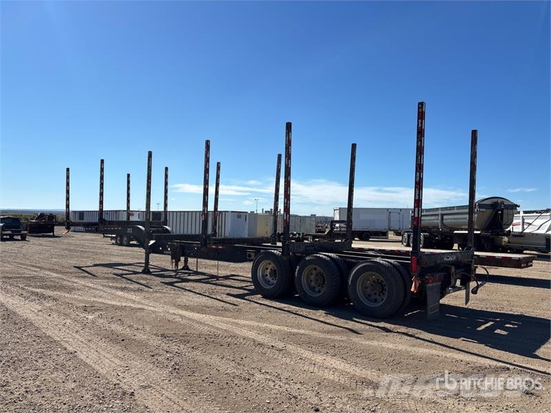 Doepker 53 ft Tri/A Hayrack Log Trailer За превоз на дървени трупи