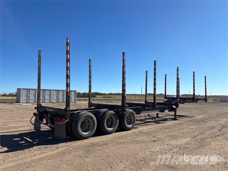 Doepker 53 ft Tri/A Hayrack Log Trailer За превоз на дървени трупи