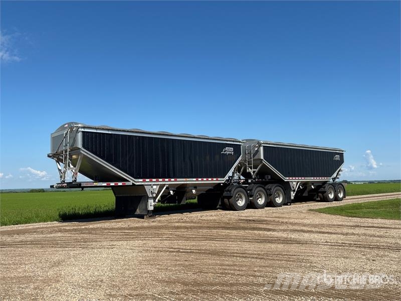 Doepker Legacy 29 ft Tri/A Super B-Train Lead Grain Traile مقطورة حبوب