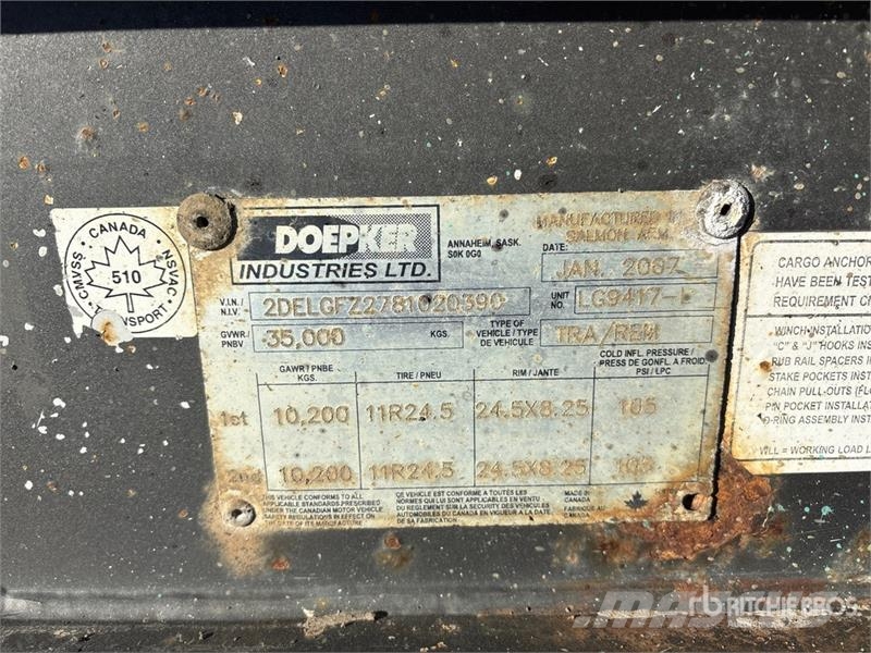 Doepker LG9417-L T/A B-Train Lead Short Wood Log Trailer Rimorchi trasporto legname