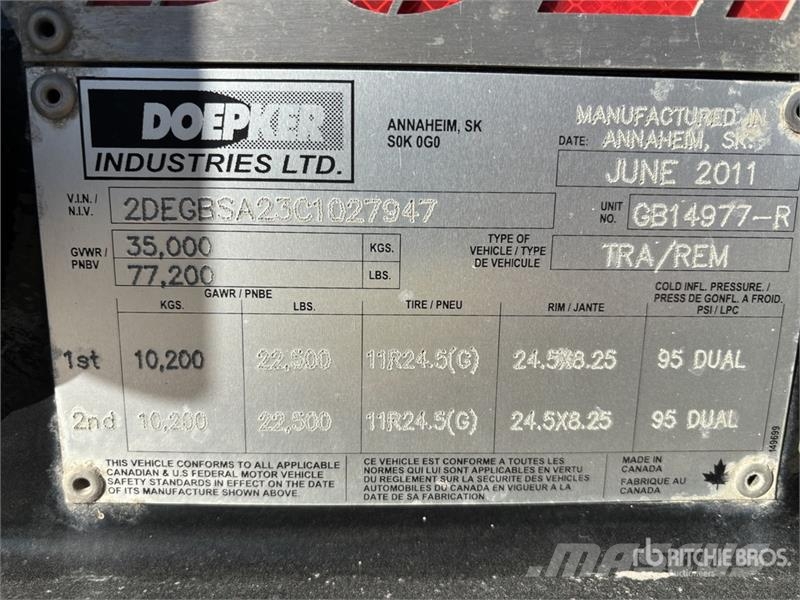 Doepker Super B-Train Pup Grain Trailer Prikolice za zrno